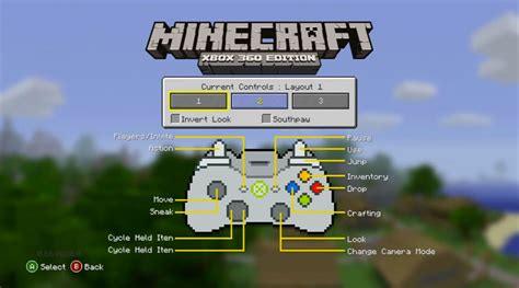On console and with scroll wheel, cycles through items. . Minecraft controls xbox